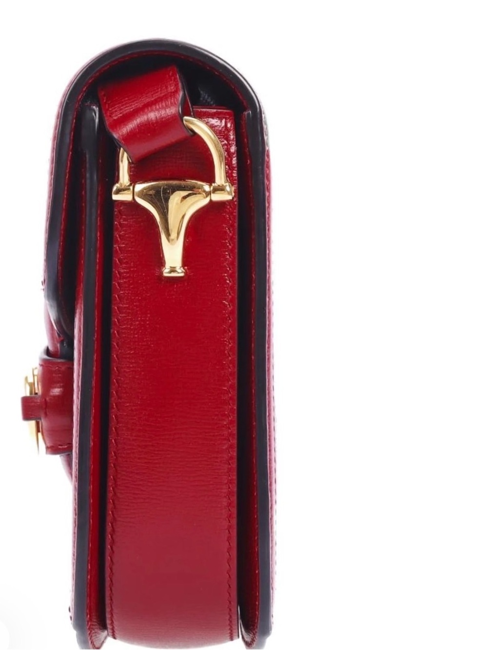 Gucci Red and Beige GG Canvas Shoulder Bag with Gold Hardware with dust bag - Picture 4 of 10